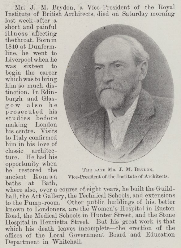 Feu M. J M Brydon, vice-président de l
