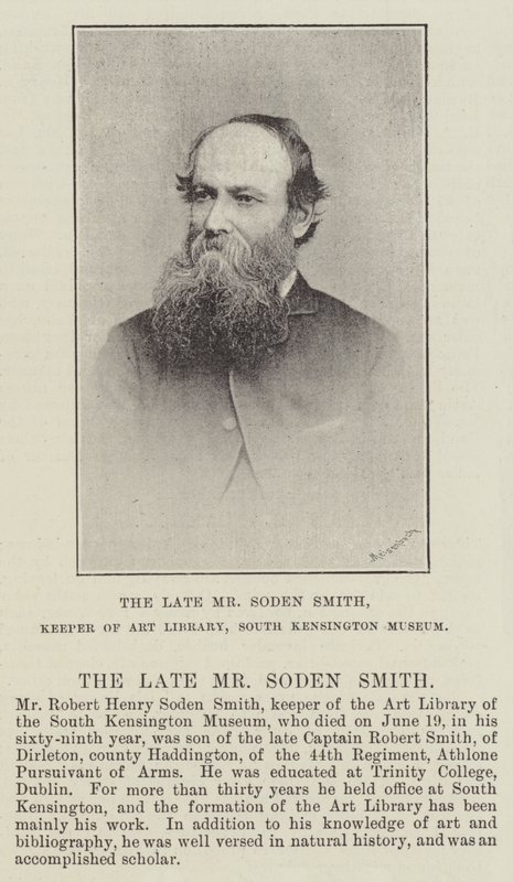 Feu M. Soden Smith, conservateur de la bibliothèque d