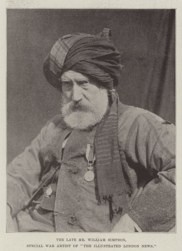 Feu M. William Simpson, artiste de guerre spécial de The Illustrated London News - English Photographer