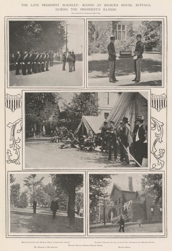Le défunt Président McKinley, scènes à la maison Milburn, Buffalo, pendant la maladie du Président - English Photographer