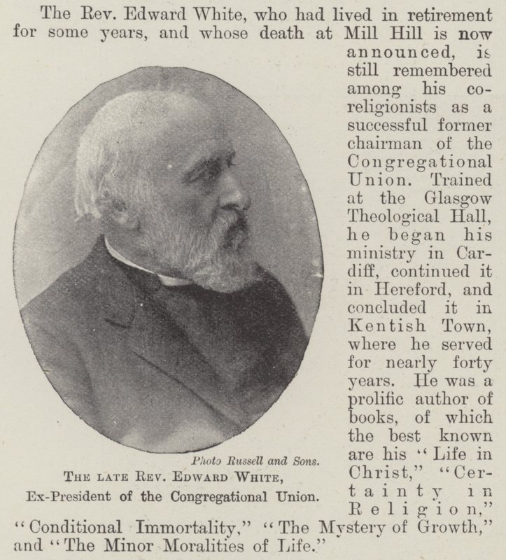Feu le révérend Edward White, ex-président de l