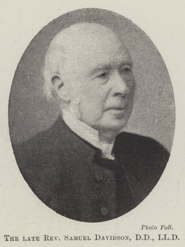 Le défunt révérend Samuel Davidson, DD, LLD - English Photographer