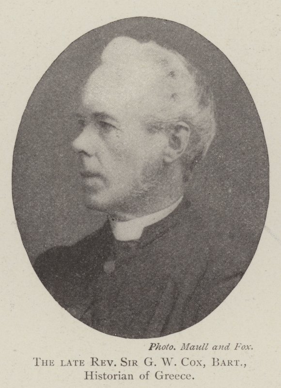 Feu Révérend Sir G W Cox, baronnet, historien de la Grèce - English Photographer