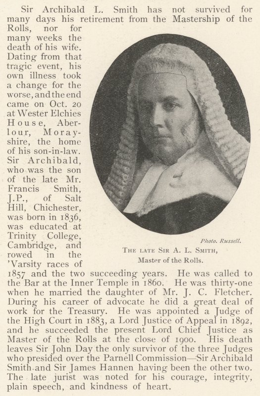 Feu Sir A L Smith, maître des rôles - English Photographer