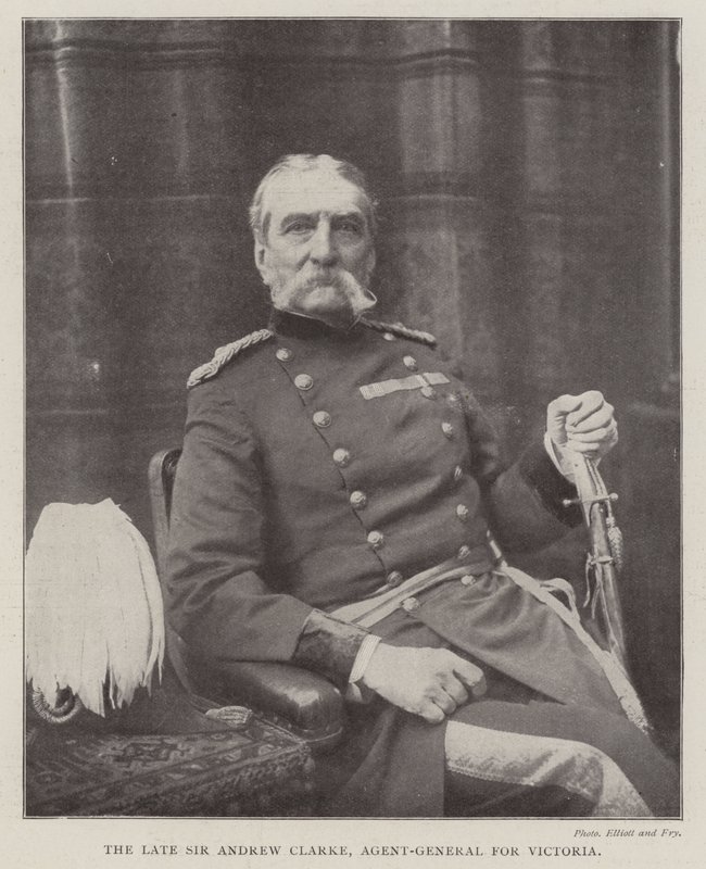 Le défunt Sir Andrew Clarke, agent général pour Victoria - English Photographer