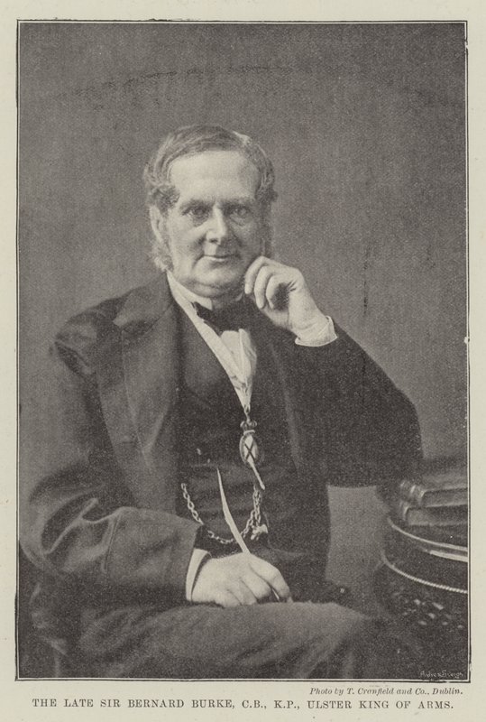 Feu Sir Bernard Burke, CB, KP, Ulster King of Arms - English Photographer