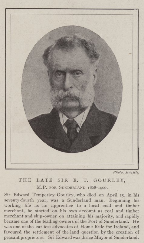 Le défunt Sir E T Gourley, député de Sunderland 1868-1900 - English Photographer