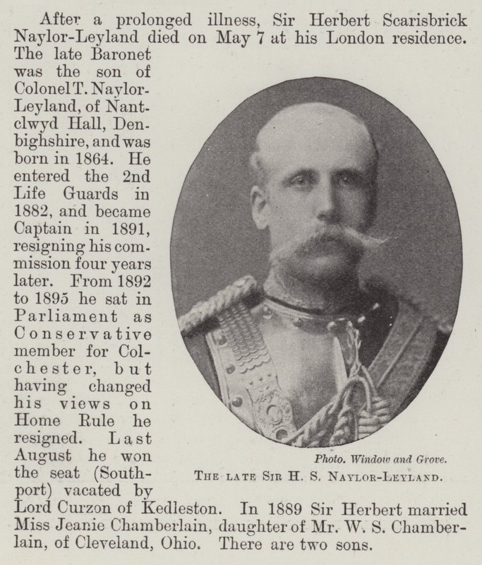 Feu Sir H S Naylor-Leyland - English Photographer