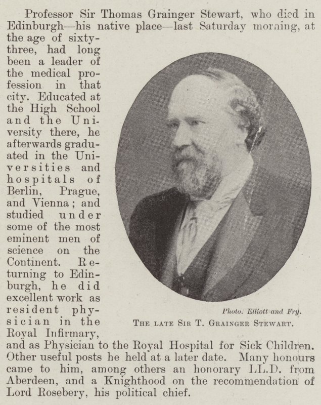 Feu Sir T Grainger Stewart - English Photographer