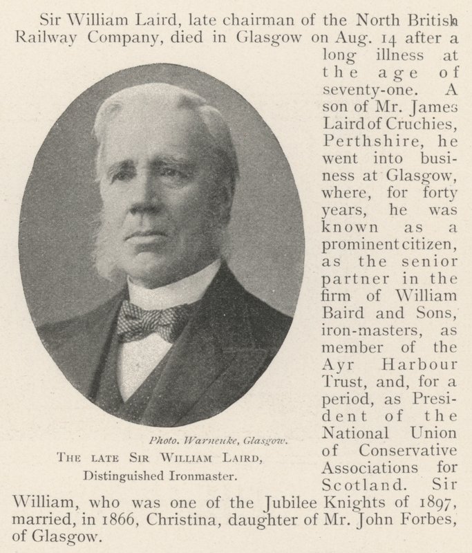Feu Sir William Laird, maître de forges distingué - English Photographer