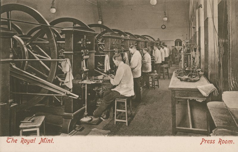 La salle de presse à la Monnaie Royale, Londres - English Photographer
