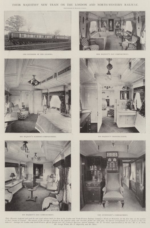 Le nouveau train de Leurs Majestés sur le London and North-Western Railway - English Photographer