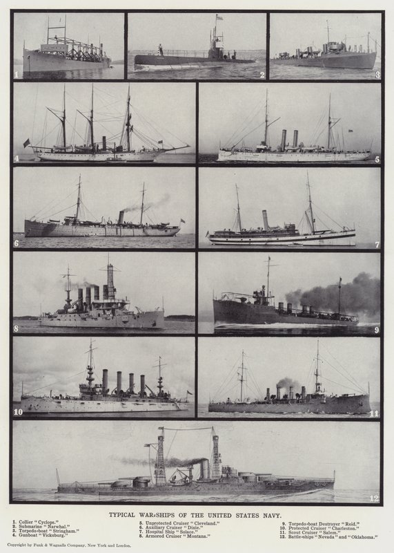 Navires de guerre typiques de la marine américaine (photo n/b) - English Photographer