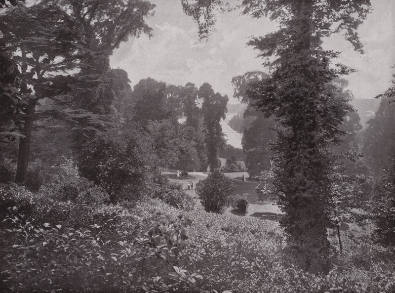 Vue depuis les jardins en terrasse, Richmond, regardant en amont - English Photographer