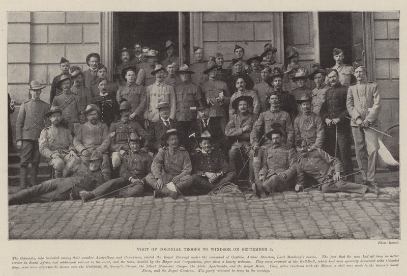 Visite des troupes coloniales à Windsor le 3 septembre - English Photographer