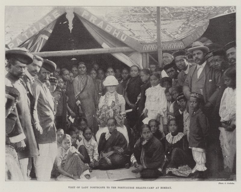 Visite de Lady Northcote au camp de santé portugais à Bombay - English Photographer