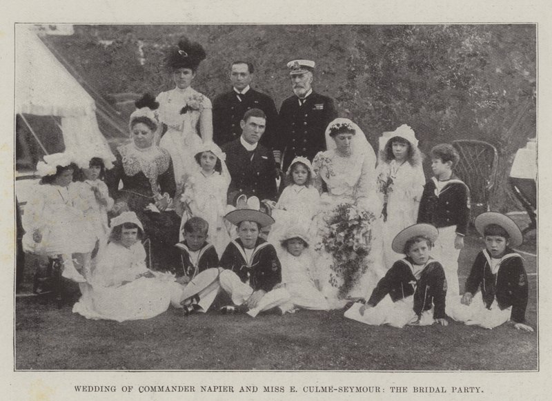 Mariage du commandant Napier et de Mlle E Culme-Seymour, la fête nuptiale - English Photographer