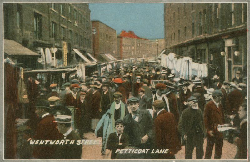 Wentworth Street, Petticoat Lane, Londres - English Photographer
