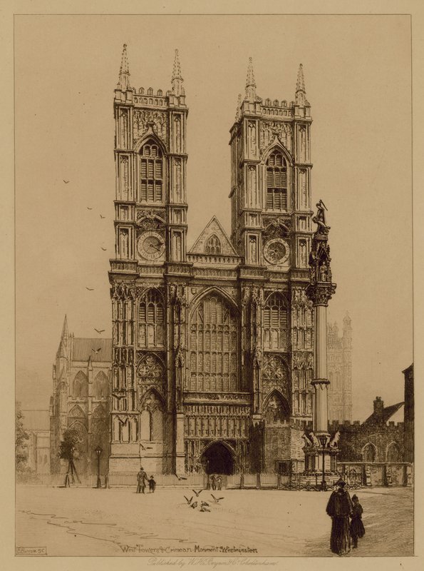Tour ouest et monument de Crimée à l