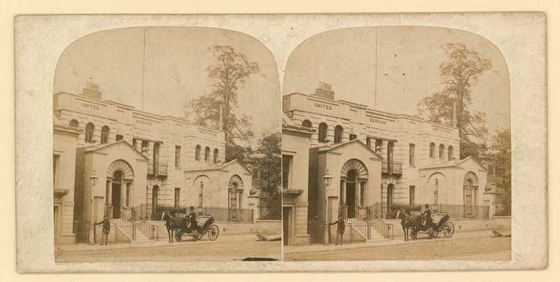Cour ou cour de Whitehall, maison Vanbrugh, démolie en 1898 - English Photographer