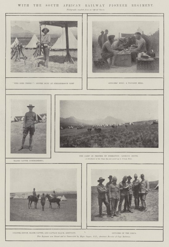 Avec le régiment pionnier des chemins de fer sud-africains - English Photographer