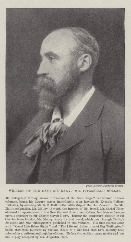 Écrivains du jour, M. Fitzgerald Molloy - English Photographer
