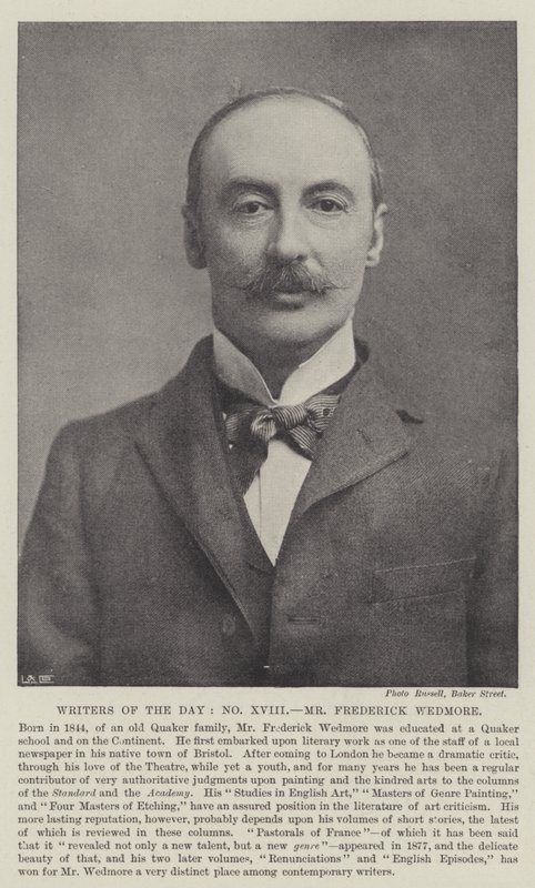 Écrivains du jour, M. Frederick Wedmore - English Photographer