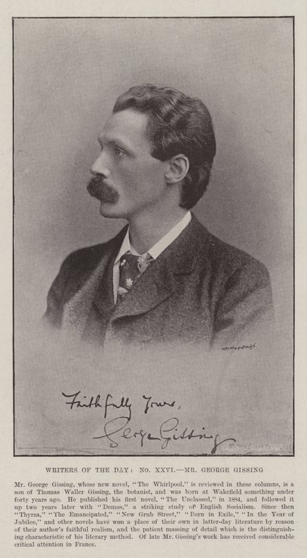 Écrivains du jour, M. George Gissing - English Photographer