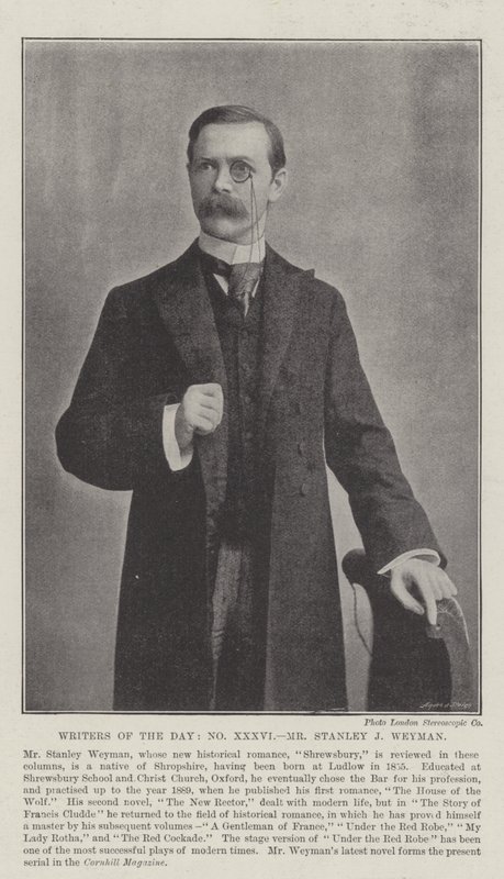 Écrivains du jour, M. Stanley J Weyman - English Photographer