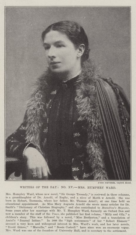 Écrivains du jour, Mme Humphry Ward - English Photographer