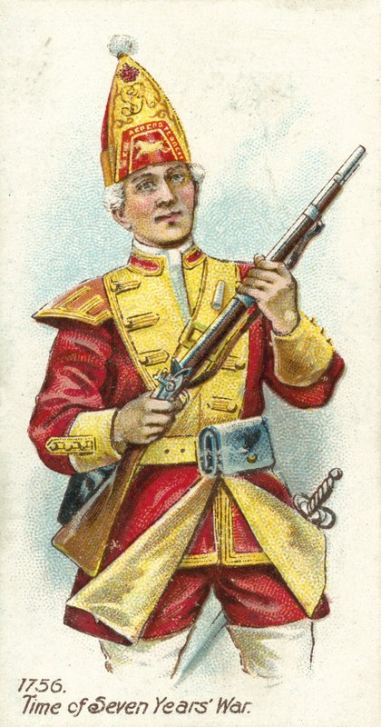 1756, époque de la guerre de Sept Ans - English School