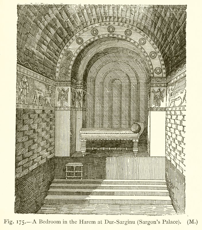 Une chambre dans le harem à Dur-Sarginu (Palais de Sargon) - English School