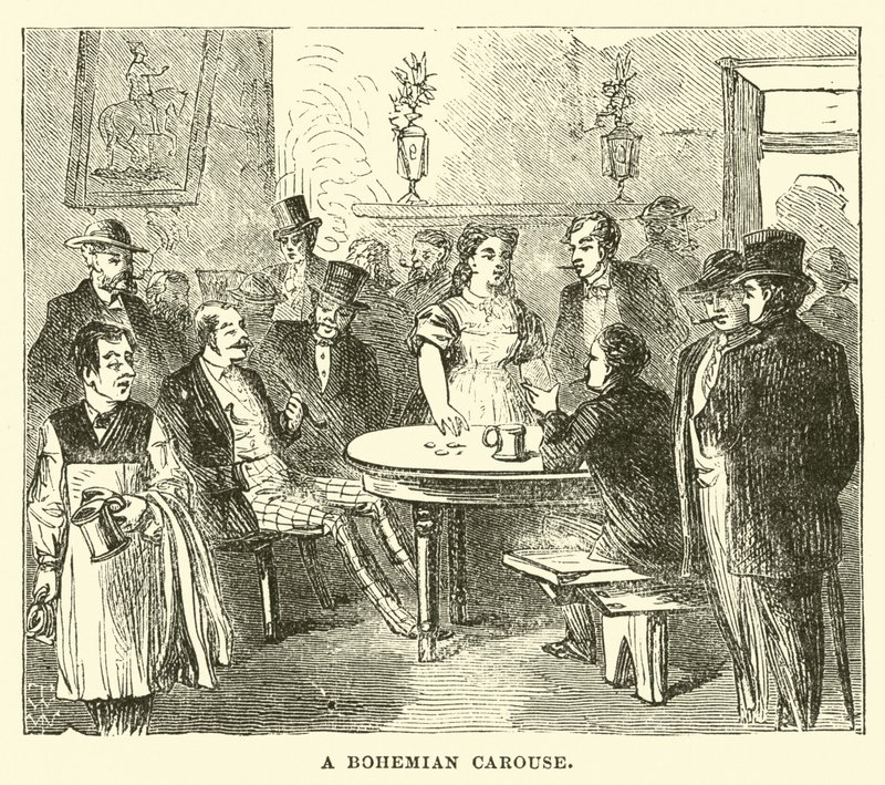 Une beuverie bohémienne - English School