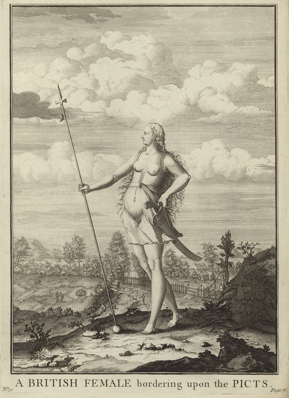 Une femme britannique proche des Pictes - English School
