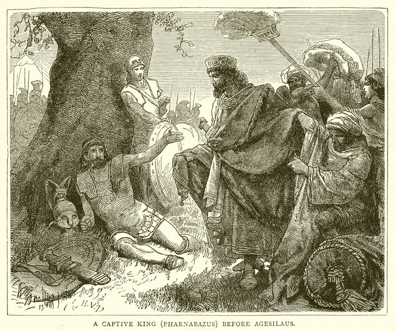 Un roi captif (Pharnabaze) devant Agésilas - English School