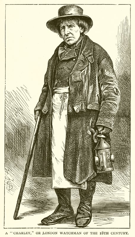 Un Charley, ou veilleur de Londres du 18ème siècle - English School