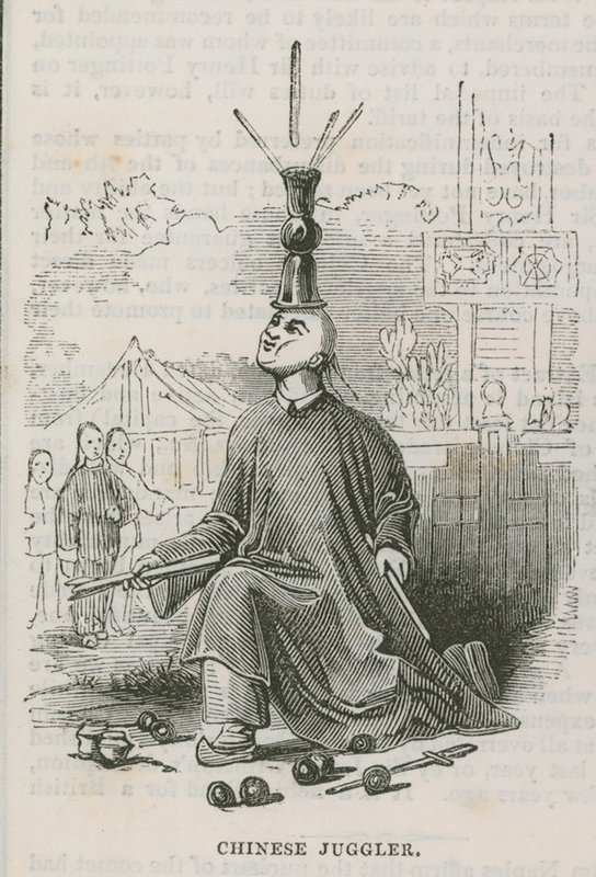Un jongleur chinois; Une visite à la Collection chinoise - English School