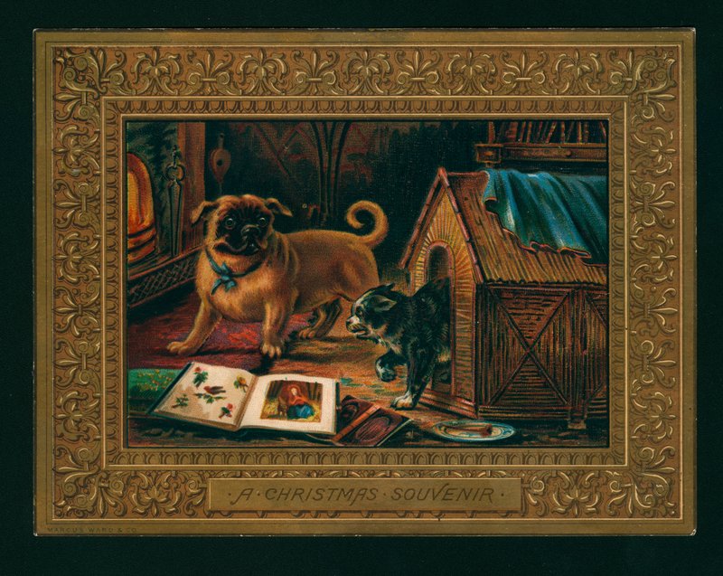 Souvenir de Noël (chromolithographie) - English School