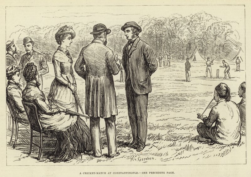 Un match de cricket à Constantinople - English School