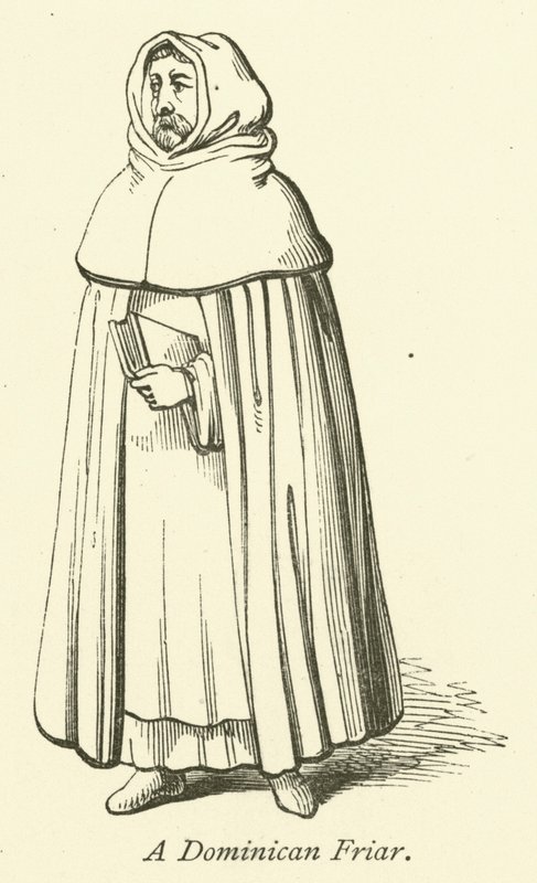 Un frère dominicain (gravure) - English School