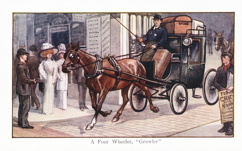Un fiacre à quatre roues, Growler - English School