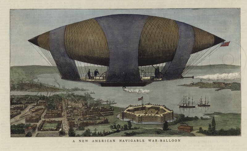 Un nouveau ballon de guerre navigable américain - English School