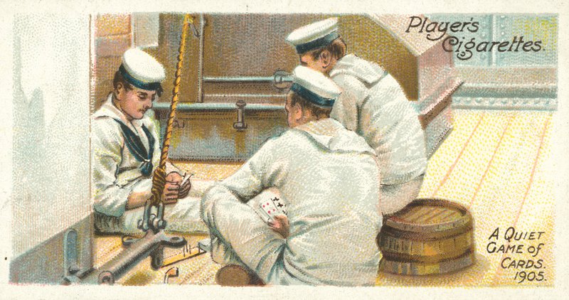 Une partie de cartes tranquille - English School