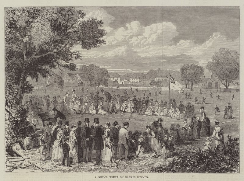 Une fête scolaire sur Barnes Common - English School