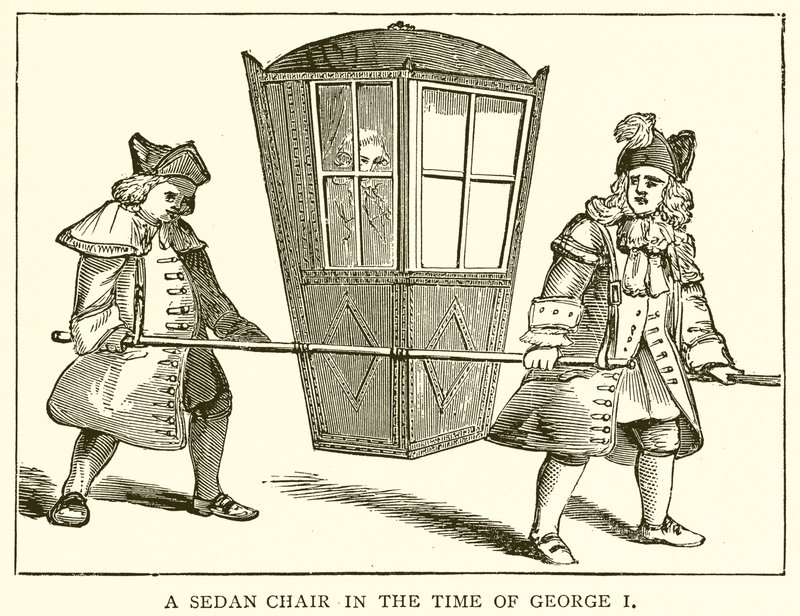 Une chaise à porteurs à l