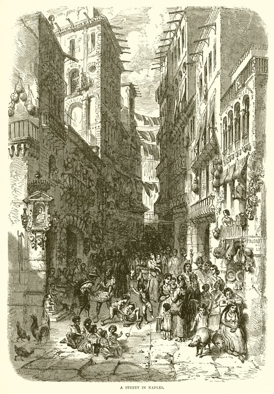 Une rue à Naples - English School