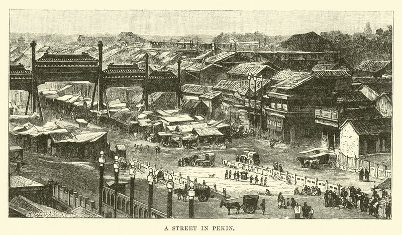 Une rue à Pékin - English School