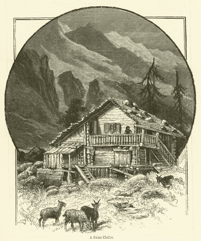 Un chalet suisse (gravure) - English School
