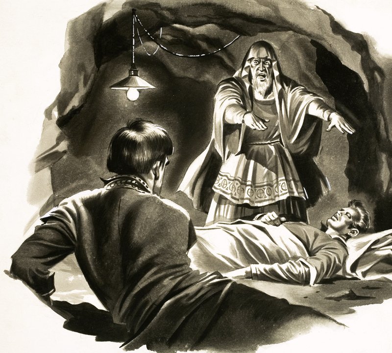 Un Yankee à la cour du roi Arthur. Illustration basée sur l