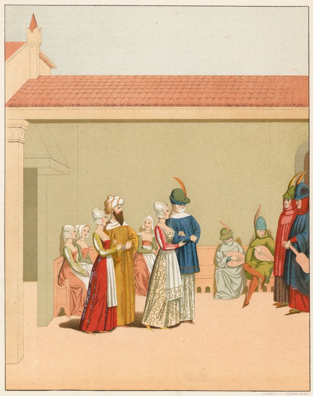 Scène de carnaval, XVe siècle - English School